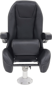 Black Label Mid Back Helm Seat with Bolster