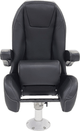 Black Label Mid Back Helm Seat with Bolster Black Label Mid Back Helm Seat with Bolster