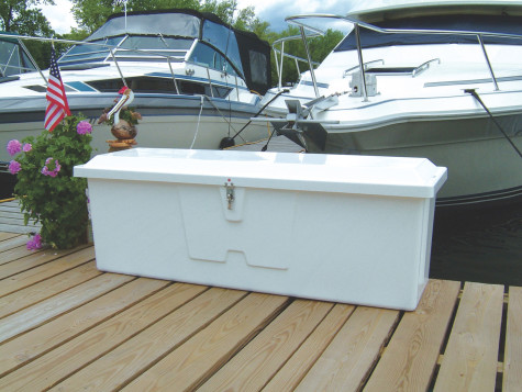 Marine Dock Boxes  Fiberglass, Plastic, Wooden, Triangular