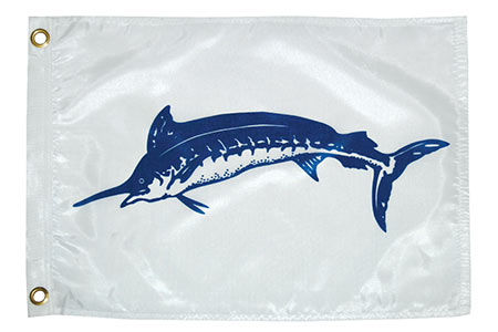 18 x 11.5 in. EatMyTackle Sailfish Catch & Release Boat Flag 