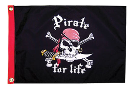 Pirate for Life Flag
