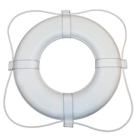Boat Safety Throw Ring 1pack Emergency Use Life Ring Ring Buoy with White Rope and Reflective Tape - Orange 